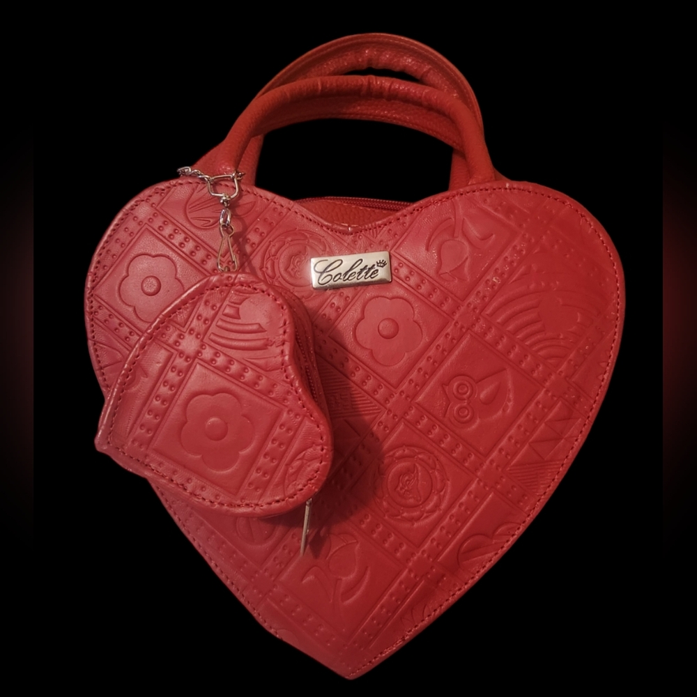Heart Leather crossbody